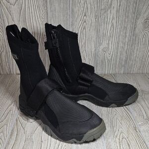 NRS ATB Black High-Top Neoprene Wetshoes Mens Size 10